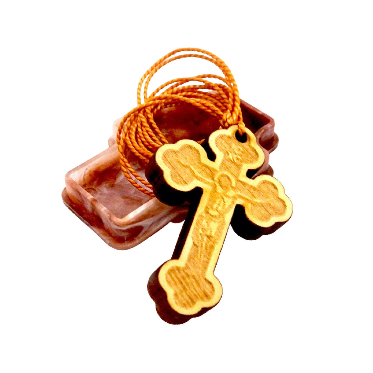 Wooden Cross Necklace — Saint George Orthodox Cathedral Toledo