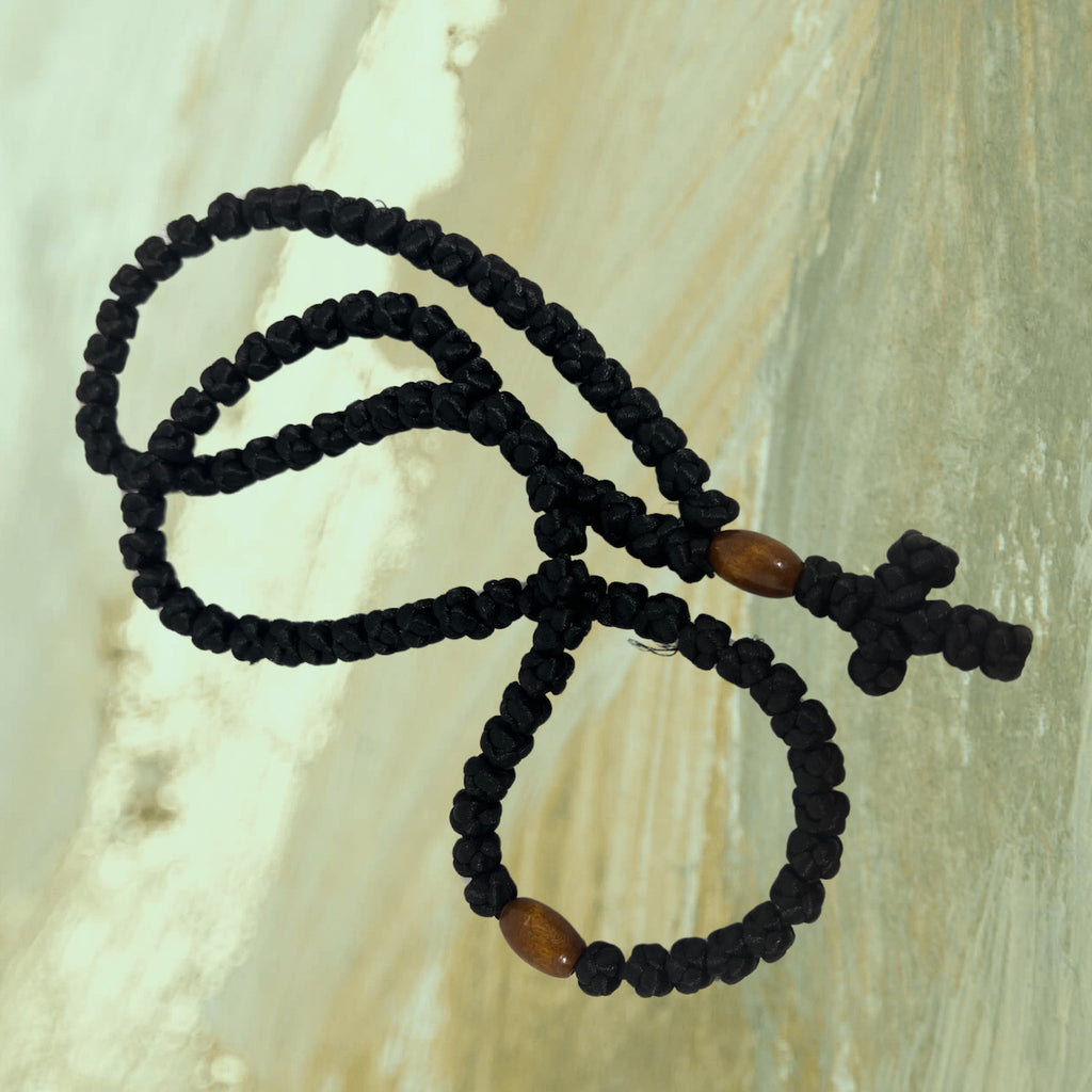  Iconsgr Handmade Christian Orthodox Greek Komboskoini, prayer  Rope 100 knots with Red Bead : Home & Kitchen